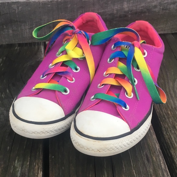 converse rainbow laces